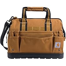 CARHARTT ツールバッグ 16-Inch 17 Pocket/BROWN Amazon.co.jp: Carhartt オンサイトツールバッグ 耐久性 防水