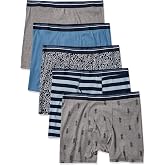 Amazon Essentials Men's Breathable Cotton Boxer Briefs, Tagless
