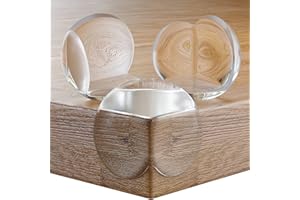 CALMYOTIS Protection Coin de Table Bébé - Coussin d'angle Grande pour Coins & Bords de Table - Protege Table Sécurité Enfant - Anti-Choc et Transparent avec l''Adhésif Fort (12 pcs)