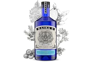 ‎KAIZA KAIZA 5 BLUE GIN – 0,7 l - 43% | Gin aus Südafrika/Kapstadt | Blumig, beerig, frisch | Holunder, Blaubeere und Drachenfrucht | Blumig, beerig, frisch