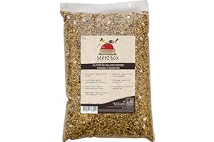 Budgie Food Seed Feed Mix 1kg - Natural Healthy Treats and Snacks for Pet Budgerigars - SeedzBox - Red Millet, Canary and Niger Seeds - Protein and Fibre - Donation to OneTreePlanted