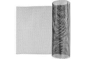 YKUKIZEE Car Grill Mesh Black, 100 x 33cm Aluminium Mesh Grille Universal, Rhombic Car Grille Mesh Aluminum for Bumper Vehicle Opening Body Kit Hood Vent Cars Condenser Radiator(3x6mm Hole)