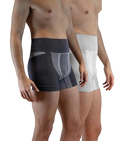 Pavis 100% cotone italiano traspirante – Hernial Underwear da donna che offre un efficace sostegno alle ernie inguinali – Inc. Free ernia pad (2XL 105