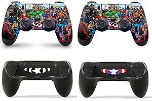 giZmoZ n gadgetZ GNG Playstation 4 PS4, Motiv: Marvel, 2er-Set mit Aufklebern für Controller