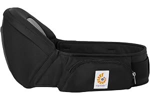 Ergobaby Lift Hip Seat bärsele med babyhöftsits för spädbarn och småbarn från 6 månader (7,7 kg – 20,4 kg), höftsitsbärare, o