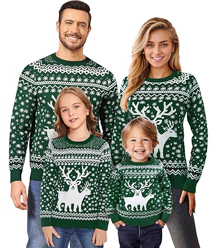 Kinder Weihnachtspullover 4-14 Jahre | Ugly Christmas Sweater Mit 3D Druck
