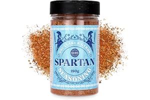 SALDVA Spartan Przyprawa do Souvlaki i Gyrosa – Grecka mieszanka przypraw premium – Stworzona do autentycznego souvlaki i gyrosa – Duży słoik (180 g)