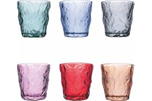 Villa d'Este Home Tivoli 1996 Amnesia Color - Juego de 6 vasos de agua de 275 ml