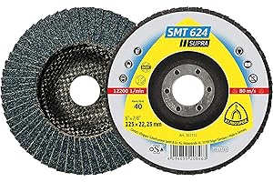 Klingspor 322771 SMT 624 Discos de Láminas Abrasivos, 36 Grano, 125 mm x 22.23 mm