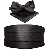 DonDon Set de tres piezas Caballero Faja de esmoquin Pajarita Pañuelo de  bolsillo Color a juego Espléndido para ceremonias y ocasiones especiales -  Rosa: Amazon.es: Ropa