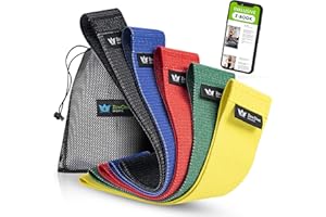 ‎ZENONE SPORTS ZenOne Sports® Fitnessbänder aus Stoff I Loop Bänder Set - Widerstandsbänder in 3-5 Stärken I Resistance Bands für Krafttraining, Warm-up & mehr I Booty Band Set mit Workout-Guide, Theraband Loop