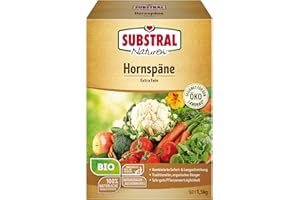 Substral Naturen Bio Hornspäne, 1,5 kg - Natürlich organischer Stickstoffdünger mit Sofort-und Langzeitwirkung