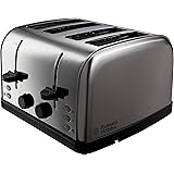 Russell Hobbs 18790 Futura 4-Slice Toaster, 1500 W, Stainless Steel Silver, Four Slice