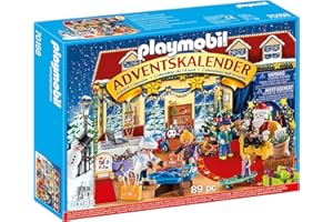 ‎PLAYMOBIL PLAYMOBIL Adventskalender 2021-70188 Weihnachten im Spielwarengeschäft mit liebevollen Figuren und Zubehörteilen hinter jedem Türchen, 89-teilig, Ab 4 Jahren