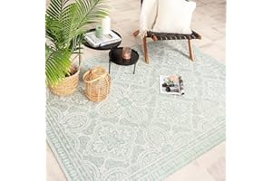 ‎FRAAI | HOME & LIVING FRAAI In- & Outdoor Teppich - Summer Oriental Mint 140x200cm - Wetterfest - Polypropylen - Flachgewebe - Balkon, Garten/Terrasse - Terrasse - Rug