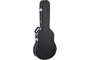 Ortega Guitars Economy Guitar Hardcase - Thinline - Tasche für Klassische Gitarre - Höhe 107 cm - Vinyl, Schwarz (OCCSTD-T)