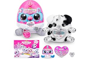 RAINBOCORNS Adopt-A-Corn Surprise Dalmatian (Nino) by ZURU, 15+ Surprises, Collectible Plush, Baby, Surprise Eggs for Girls & Children Ages 3+ (Dalmatian)