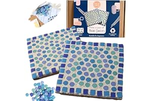 Crafty You Crafty Me - Mosaic Coaster Craft Kits for Adults, Arts and Crafts Gifts for Women and Men, Suitable for Beginners, Made in UK