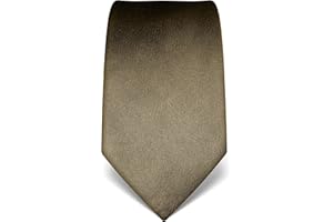 Vincenzo Boretti cravatta elegante classica da uomo, 8 cm x 15 cm, di pura seta di alta qualità, idrorepellente e antisporco, design in tinta unita
