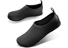 JOTO Water Shoes for Women Men Kids, Barefoot Quick-Dry Aqua Water Socks Slip-on Swim Beach Shoes for Snorkeling Surfing Kaya