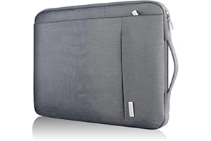 LANDICI 360°Protective Laptop Sleeve Case 13 13.3 14 Inch, Waterproof Computer Bag Cover with Handle for 2020-2022 MacBook Air 13 M1/M2, MacBook Pro 13/14, Chromebook 14, Grey