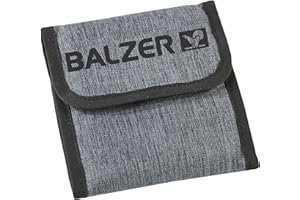 Balzer Performer leader folder with Velcro fastener, leader folder for fishing with 10 transparent pockets, gray, Fishing leader folder