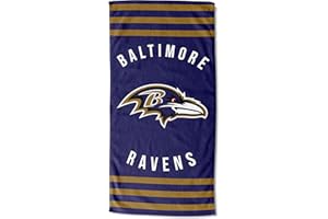 Northwest NFL Baltimore Ravens Unisex-Erwachsene Strandtuch, 76,2 x 152,4 cm, Streifen