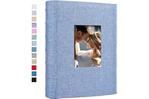 Vienrose Album Foto 10x15 cm 300 Tasche, Album Fotografico in Lino Con Copertina Cornice Grande Capacità per Matrimonio Famiglia Bambini Vacanze