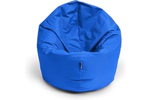 ‎BUBIBAG BuBiBag Sitzsack für Kinder und Jugendliche - Indoor und Outdoor Sitzkissen oder als Gaming Sitzsack, geliefert mit Füllung (100 cm Durchmesser, blau)