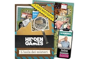 Hidden Games Luogo del Reato - L'isola dei misteri - Italiano - Gioco investigativo realistico ed emozionante, tipo Escape Room da tavolo
