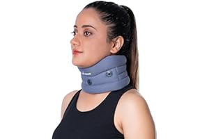 Wonder Care Soft Cervical Collar Adjustable Collar Neck Support Brace Neck Support Soft Neck Collar Neck Brace for Neck and Support for Women & Men_Grey(Large).