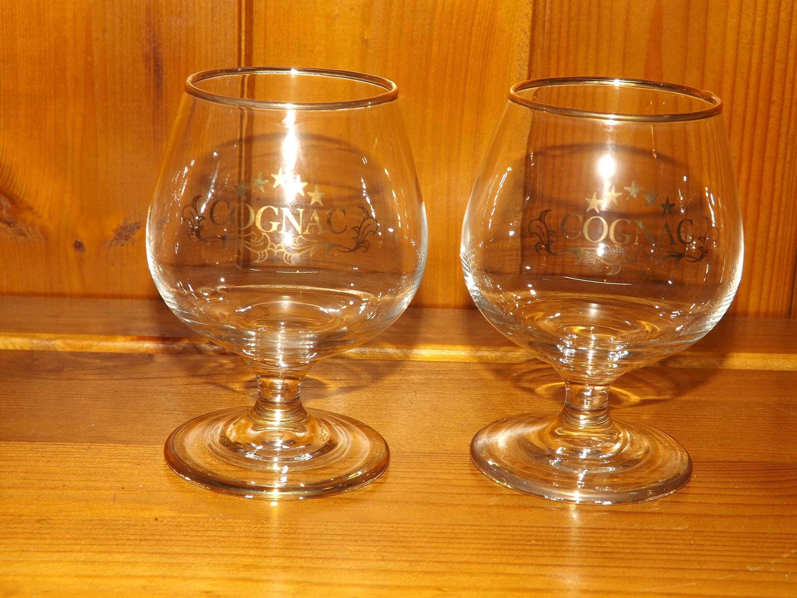 COGNAC GLASS x 2 NAPOLEON CLASSIC COGNAC GLASSES