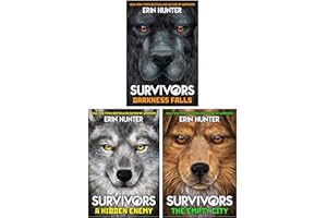 Set di raccolta di libri della serie 3 di Erin Hunter Survivors (Il calare dell'oscurità, Un nemico nascosto, La città vuota)