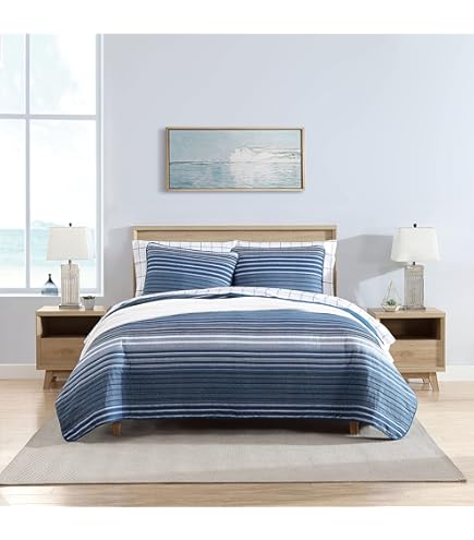 Nautica Queen-Bettwäsche-Set, Weiche Bettwäsche Mit Passenden Kissenbezuegen Besticktes Hotel Inspiriertes Bettwaesche Set Alden Chambray Blue Queen Blau 79d84e29 Db68 5ce3 96ec 87cbd3328e82