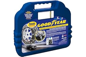 Goodyear 77958 "G7" Cadenas de nieve 7 mm para coche, Talla 130, Primera calidad Homologación TUV y GS ÖNORM