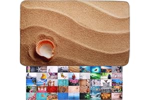 Sanilo Dywanik łazienkowy, wiele pięknych mat łazienkowych do wyboru, bardzo miękki i antypoślizgowy, nadaje się do prania i szybkoschnący (50 x 80 cm, clam)