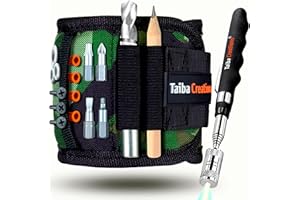 TAIBA CREATIONS Regalos para hombres, pulsera magnética artesano 2025 que incluye barra magnética y lápiz para sujetar tornillos y clavos, ideas de regalos para el Día del Padre, Día del Hombre, cumpleaños,Papa