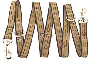 Maximum Pet Products Police style Red Beige Black dog training lead Multiple colours 6ft/1.8m