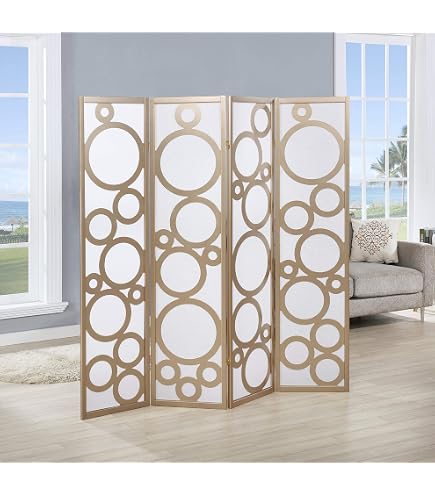 Red Lantern 3ft Klimt Art Folding Screen - 3 Panel Room Divider With Tannenwald/Farm Garden Prints