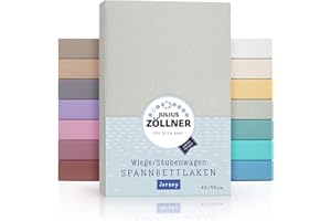 Julius Zöllner - Colchón para Cuna, en Jersey, 40 x 90 cm, Color: Gris Claro