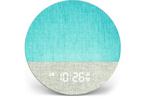 Dreamegg Sunrise 1 Reveil Lumineux Máquina de Ruido Blanco con 29 Sonidos Relajantes, Rutinas de Sueño Personalizables, Reveil Simulador de Amanecer de Ruido Blanco para Bebé con Luz Nocturna de 9