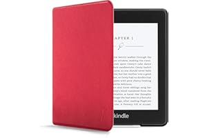 Forefront Cases Funda para Amazon Kindle Paperwhite 6.8" (10.ª Generación, Modelo: 2018) - Delgado Ligera y Protectora Funda para Kindle Paperwhite 6.8" - Smart Auto Sueño Estela Función - Rojo