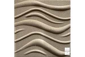 EURODECO Panneaux décoratifs 3D Panneaux muraux Panneaux de plafond Feuilles Panneaux Décors en polystyrène XPS Ponçage au sable = surface dure !(1 PCS (0,25m²), Wave)