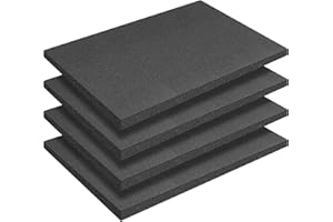 Pameil 4 sztuki pianki 400 x 300 mm, przycięta pianka rastrowa, walizka na narzędzia, walizka na aparat, pianka (4 sztuki, 40 x 30 x 1 cm)
