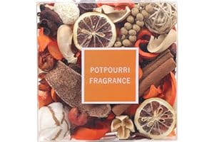 Qingbei Rina Christmas Pot pourri, Cinnamon Scented Orange Pot pourri Dried Flowers, Decorative Bowl Vase Filler,Home Fragrance,Bathroom Decor,400g/Large