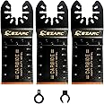 EZARC Oscillating Multitool Blade Carbide Teeth for Hard Material, 3-Pack