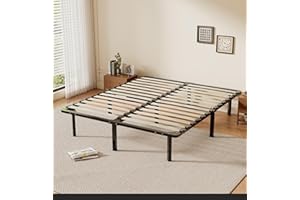 TEENO Rete Letto Una Piazza e Mezza 120x190 a Doghe, Struttura con 9 Gambe,2x14 File di Doghe,Alto Sotto Letto 32 cm per Ampio Spazio di Archiviazione, Adatta a Tutti i Tipi di Materassi,Stile Moderno