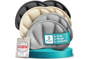 ‎EDELFELD EDELFELD [Das Original] - Unsichtbare Fersenpolster gegen Rutschen & Blasen [3 Paar] -DERMATEST SEHR GUT- Atmungsaktiver Fersenschutz - Schuheinlagen für zu große Schuhe - Hautfreundliche Fersenkissen