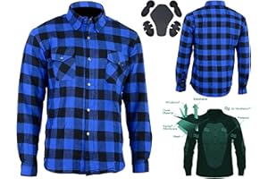 Bikers Gear Australia, Camicia protettiva in flanella di Kevlar (aramide)