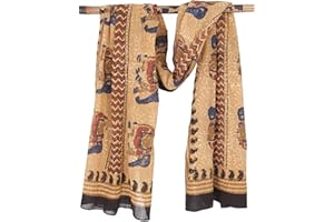 Guru-Shop, Paño fino, pareo, para colgar en la pared, falda cruzada, vestido pareo, blanco, algodón, talla: talla única, bufandas estampadas